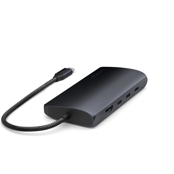 Satechi USB-C viacportový adaptér 8K s Ethernet V3 čierny - USB huby - Obrázok 0QX5000O01