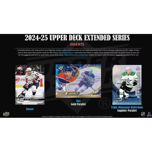 Hokejové karty 2024-25 Upper Deck Extended Series Hockey Hobby Balíček - Hokejové karty - Obrázok 0R1H000L01
