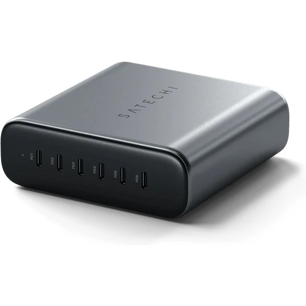 Satechi 200W 6x USB-C nabíjací adaptér sivý - Nabíjačky - Obrázok 0RW4000601