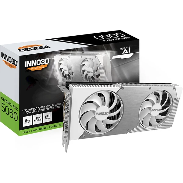 INNO3D NVIDIA GeForce RTX 5060 X2 OC WHITE 8GB GDDR7 - Grafické karty - Obrázok 0RWH000K01