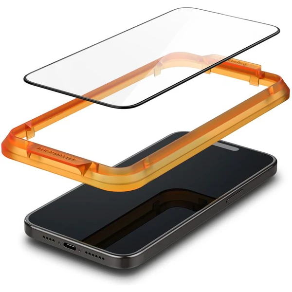 Spigen Glass tR AlignMaster 2 Pack tvrdené sklo iPhone 15 Pro čierne - Ochranné fólie a sklo - Obrázok 0SV8000601