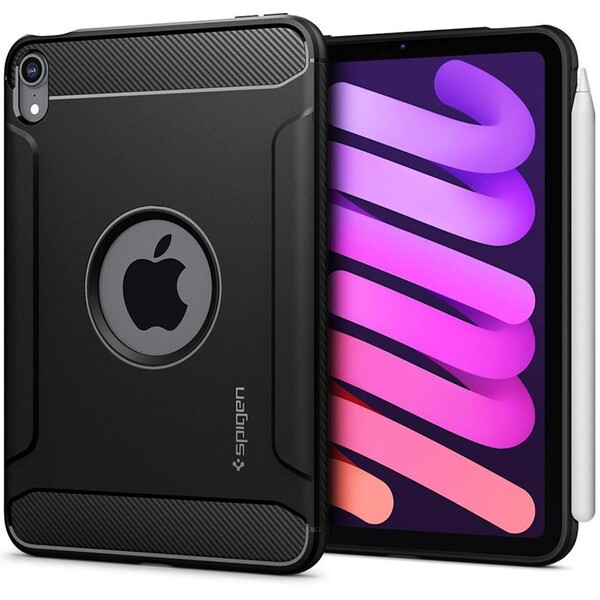 E-shop Spigen Rugged Armor kryt Apple iPad mini 6 (2021)/iPad Mini 7 (2024) čierny