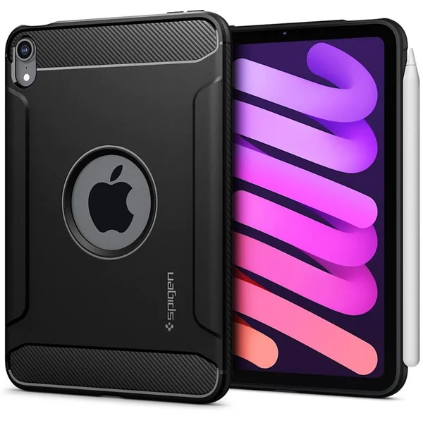 Spigen Rugged Armor kryt Apple iPad mini 6 (2021)/iPad Mini 7 (2024) čierny - Puzdra - Hlavný obrázok