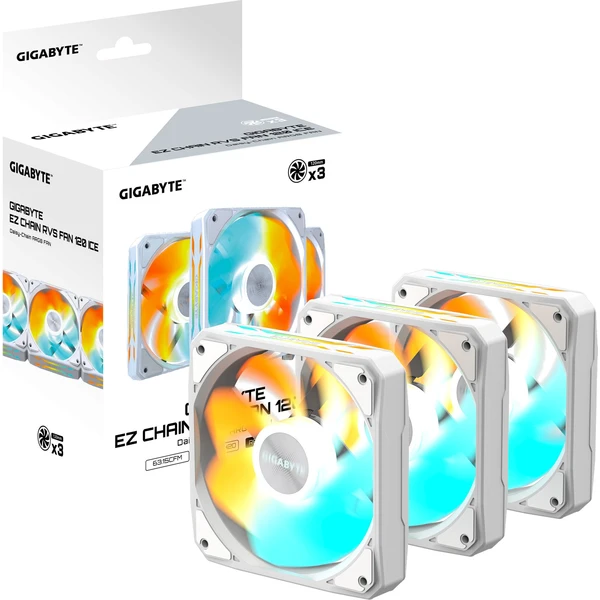 GIGABYTE EZ CHAIN ??RVS FAN 120 ICE - Ventilátory pre PC - Obrázok 0T2L000K01