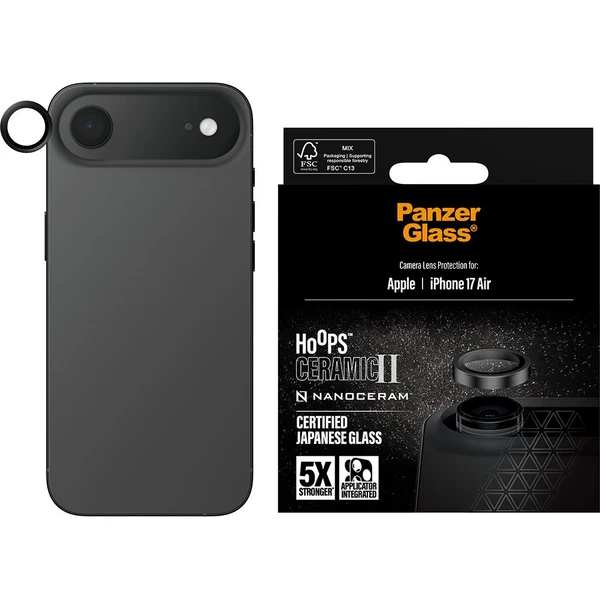 PanzerGlass® Hoops Ceramic II sklá Apple iPhone Air - Ochranné fólie a sklo - Obrázok 0UEH000K01