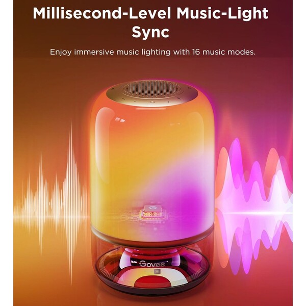 Govee Table Lamp 2 RGBW Akumulátorová lampa s reproduktorom - zvuk od JBL - Chytré lampičky - Obrázok 0V3L000K01