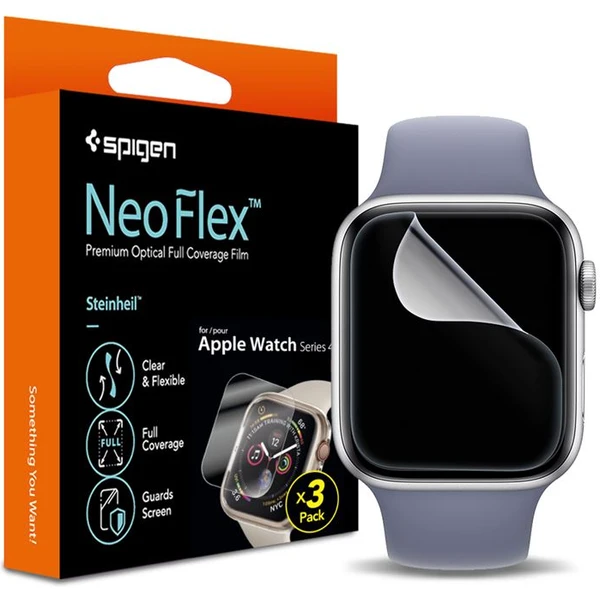 Spigen Film Neo Flex ochranná fólia Apple Watch 41/40 mm (3 ks) - Ochranné fólie a sklo - Hlavný obrázok