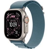 Apple Watch 49/46/45/44mm svetlo modrý Alpský ťah veľký prírodný titán - Remienky