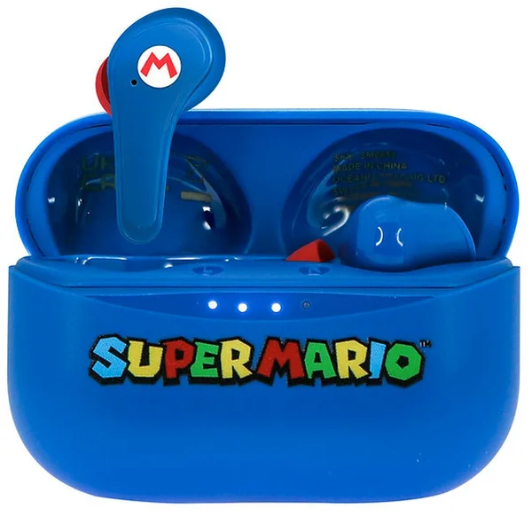 OTL bezdrôtové slúchadlá TWS s motívom Super Mario modrá - Slúchadlá - Hlavný obrázok