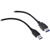 Akasa USB-A/USB-A predlžovací kábel 1,5m čierny - Káble a redukcie