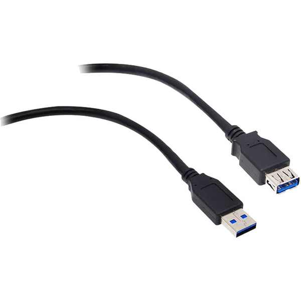 Akasa USB-A/USB-A predlžovací kábel 1,5m čierny - Káble a redukcie - Hlavný obrázok