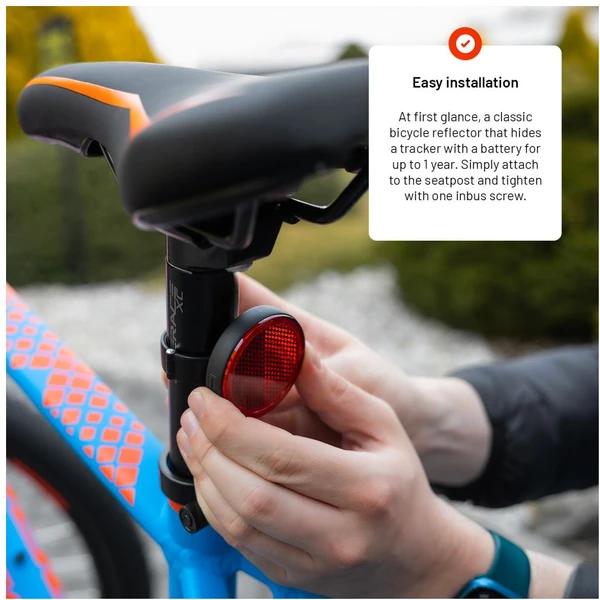 FIXED Tag Reflector Smart Tracker lokátor na bicykel s podporou Apple Find My čierny - Lokátory - Obrázok 0ZM5000J01