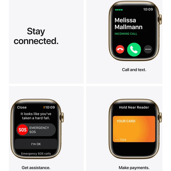 Apple Watch Series 7 Cellular 45mm oceľ (Kategória B) - Inteligentné hodinky - Obrázok 0ZZZ000501