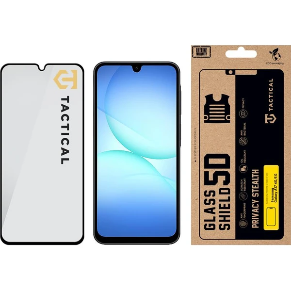Taktický sklenený štít Ochrana súkromia Stealth 5D sklo Samsung Galaxy A17 4G/5G čierne - Ochranné fólie a sklo - Obrázok 0a0295bd5e384ed28f8dbb98e8135ec9
