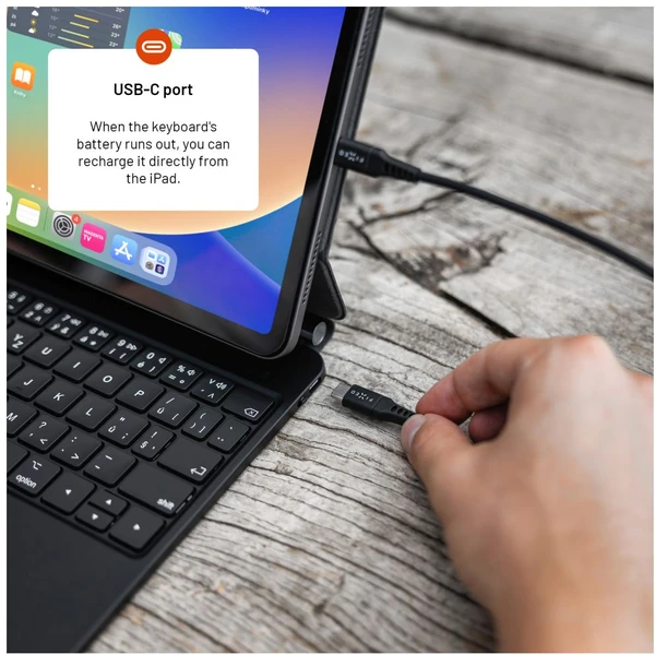 FIXED Typee púzdro s bezdrôtovou klávesnicou Apple iPad Pro 11" M5 2025/M4 2024, CZ, čierna - Puzdra s klávesnicou - Obrázok 0a1520b739764ac7bb875faffb540b59