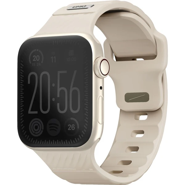 UNIQ Stride FKM Rubber vodeodolný remienok Apple Watch 41/40/38mm béžový - Remienky - Hlavný obrázok