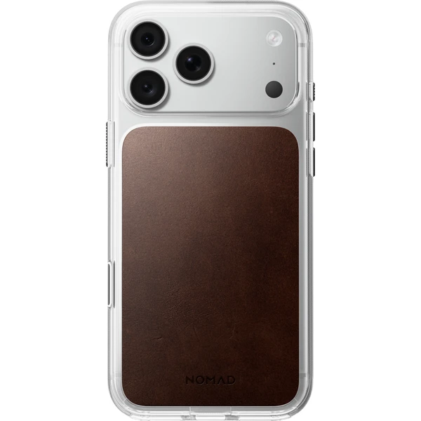Nomad Clear Leather (Horween) MagSafe kryt iPhone 17 Pro Max/18 Pro Max Rustic Brown - Puzdra - Obrázok 0a2fd1f654254ecd975f1700e9fee324