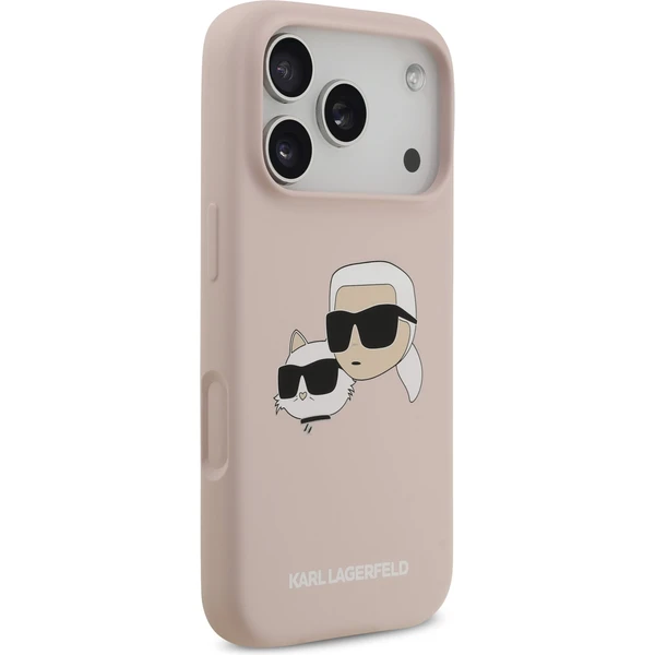 Karl Lagerfeld Liquid Silicone Double Heads MagSafe kryt iPhone 17 Pro ružový - Puzdra - Obrázok 0a594134df564014a4b453e72e91dab6