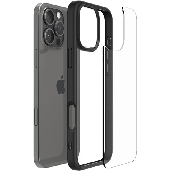 Spigen Ultra Hybrid kryt iPhone 16 Pro matte black - Puzdra - Obrázok 0aa4210ec73a4141a30541367f7a49cd