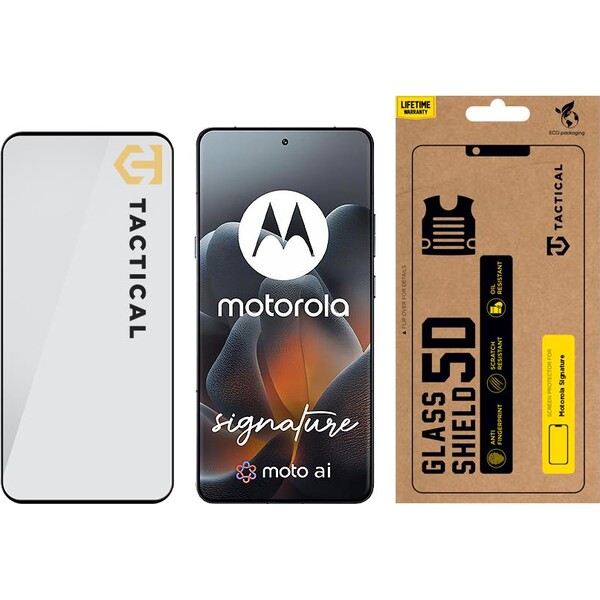 Tactical Glass Shield 5D sklo pre Motorola Signature čierne - Ochranné fólie a sklo - Obrázok 0ab20d0036864c92934c0984b267c140