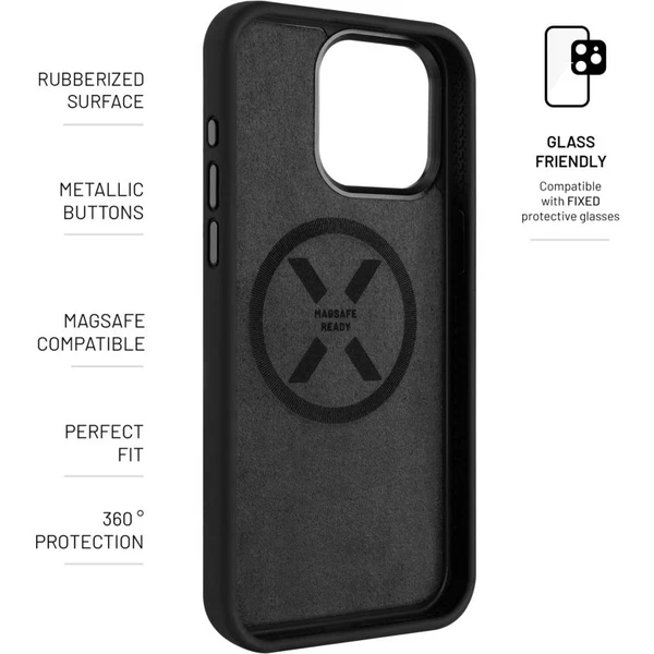 FIXED MagFlow silikónový kryt s MagSafe Apple iPhone 16 Pro čierny - Puzdra - Obrázok 0ab6cff2f3824910b78b4e806c805dc7