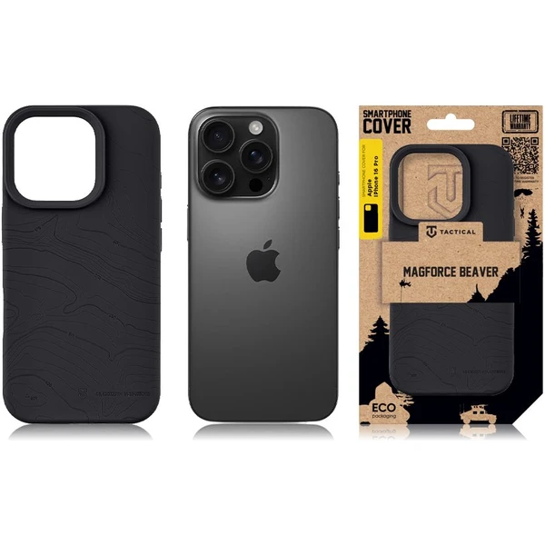 Tactical MagForce Beaver Kryt s MagSafe pre iPhone 16 Pro Asphalt - Puzdra - Obrázok 0ad36799a9d143eba7a38113c2f93606
