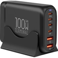 OBAL:ME Terminal GaN Stolná nabíjačka 4C2A 100W čierna - Nabíjačky