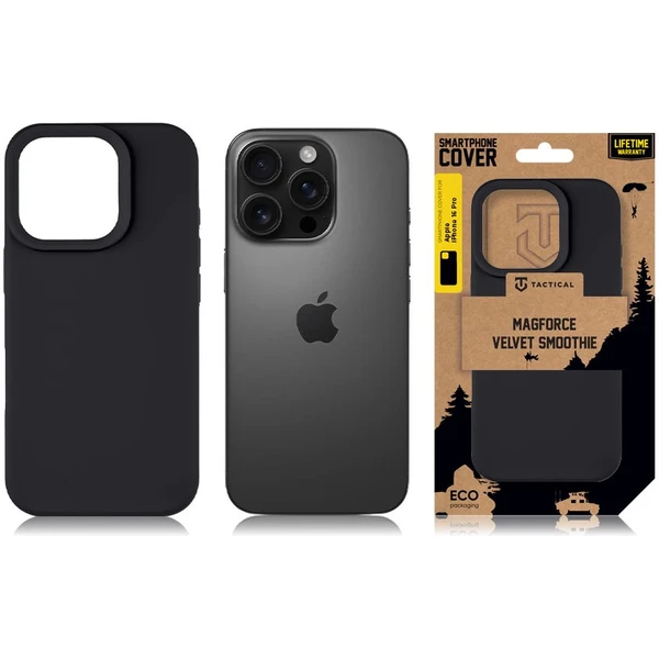 Tactical MagForce Velvet Smoothie Kryt pre Apple iPhone 16 Pro Asphalt - Puzdra - Obrázok 0af5272f9b5d4e0e9ea5c6ed482e1e42