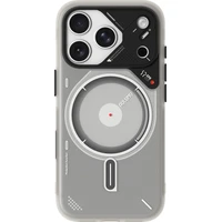 Aulumu A17 Frosted TPU MagSafe kryt iPhone 17 Pro Max priehľadná biela - Puzdra