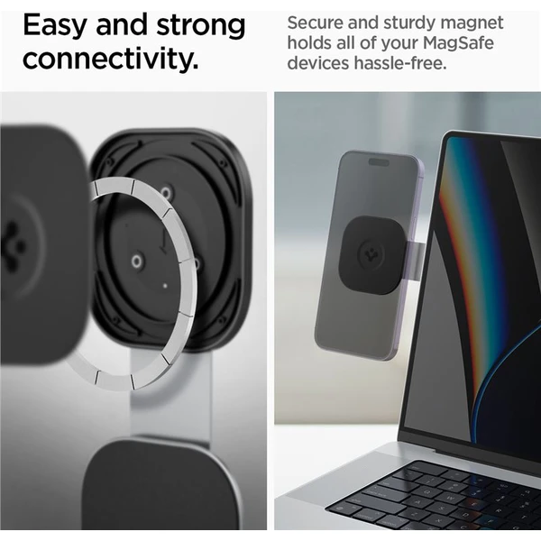 Spigen OneTap Monitor/Laptop Mount S312 nalepovací MagSafe držiak strieborný - Držiaky - Obrázok 0b4fcc1940b8439189e2dc9c888d79d3