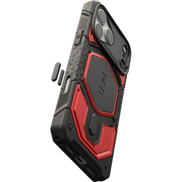 UAG Monarch Pro MagSafe kryt iPhone 18 Pro Max/17 Pro Max čierny/červený - Puzdra - Obrázok 0b53b9b8410f483290e5dd7b665d02cf