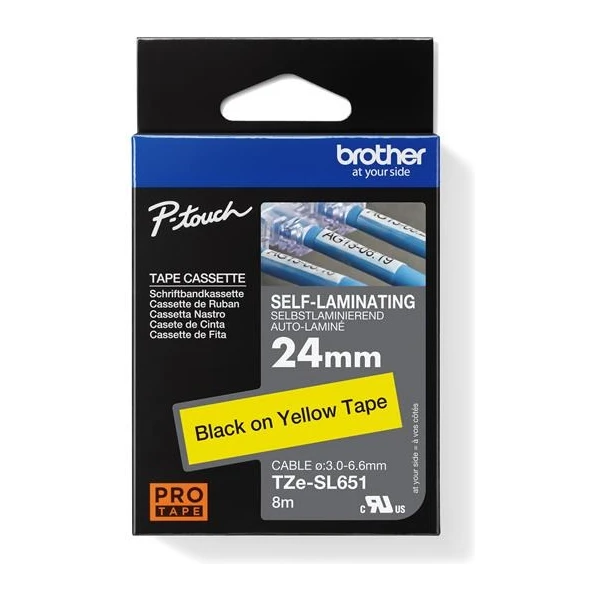 Brother Tze-SL651 páska čierna na žltom 24 mm extra lepidlo - Pásky pre štítkovače - Obrázok 0b57d76e9b1648c3b19d1aa472b6209a
