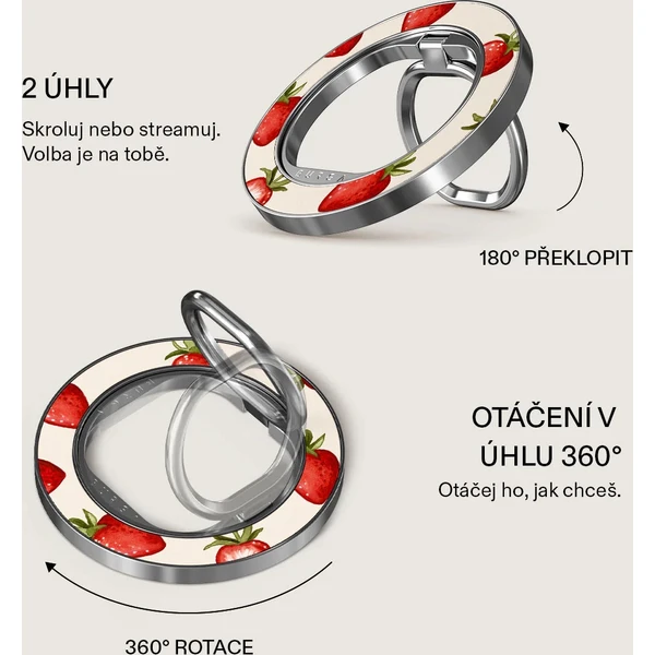 Burga Magnetic Ring držiak Freshly Picked strieborný - Držiaky - Obrázok 0b73cd70564a406ab8aac2ebbb6eb611