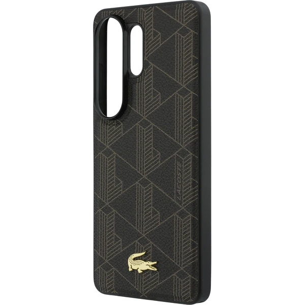Lacoste PVC Blend Monogram Gold Logo Magnetický kryt Samsung Galaxy S26 Ultra hnedý - Puzdra - Obrázok 0b80b34d0182448fb75f98ccea7da89a
