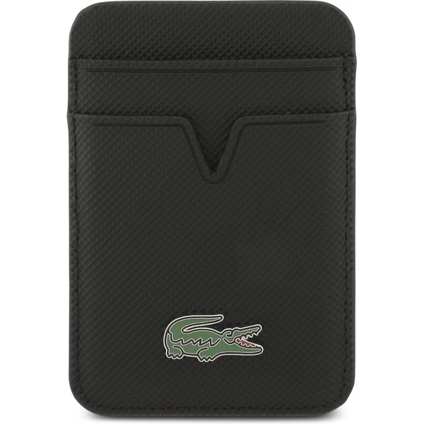 Lacoste Iconic Petit Pique MagSafe kryt + peňaženka iPhone 17 Pro Max čierny - Puzdra - Obrázok 0b9287a7f8d648cdb83200cd87803029