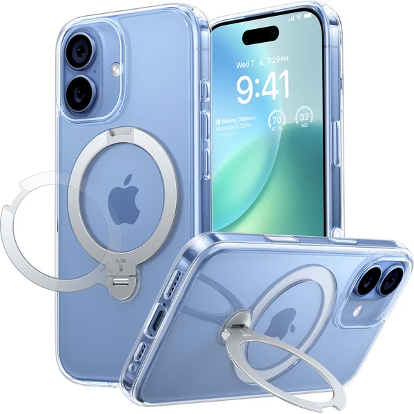 Torras Ostand Q3 Spin MagSafe kryt iPhone 17 priehľadný - Puzdra - Obrázok 0b9d0eb433ba4316858f035e1854c9dd