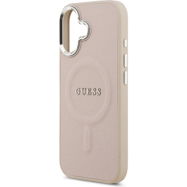 Guess PU Saffiano MagSafe kryt iPhone 17 ružový - Puzdra - Obrázok 0bcc0c6c2f6d469eb16c0986faf5bd90