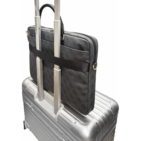 Guess PU 4G Stripe Metal Logo taška na notebook 16" černá - Puzdra - Obrázok 0bd738031929404b9e1030c53c50d51c