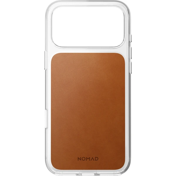 Nomad Clear Leather (Horween) MagSafe kryt iPhone 18 Pro Max Saddle - Puzdra - Obrázok 0bf01acddfc342aeac8027abc71aa715