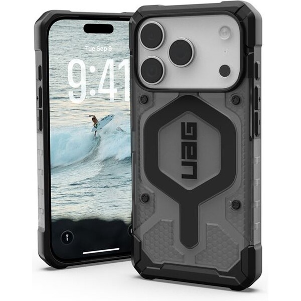 UAG Pathfinder Clear Magsafe kryt iPhone 17 Pro dymový/čierny