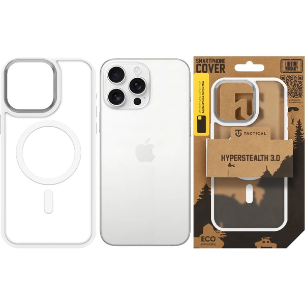 Tactical MagForce Hyperstealth 3.0 Kryt pre Apple iPhone 16 Pro Max Snow White - Puzdra - Obrázok 0c0d8028967f4ed4ad05b5fb6f64aff0