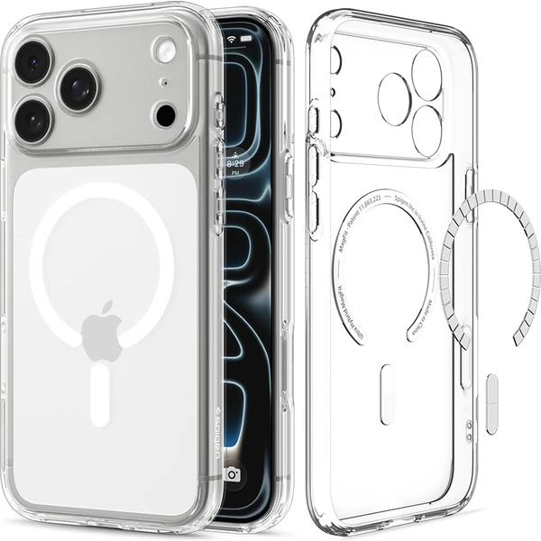 Spigen Ultra Hybrid MagSafe kryt iPhone 18 Pro Max/17 Pro Max číry biely - Puzdra - Hlavný obrázok