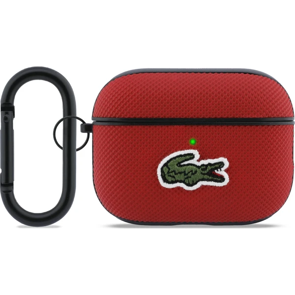 Lacoste Petit Pique Croc Logo Patch Puzdro pre AirPods Pro 3 červené - Puzdra - Hlavný obrázok