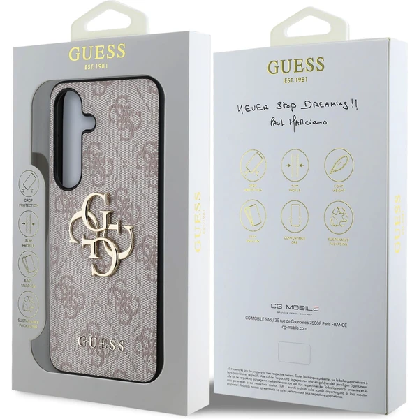 Guess PU 4G Metal Logo kryt Samsung Galaxy S25+ ružový - Puzdra - Obrázok 0c8092165da7448a87caa2128c6930b6