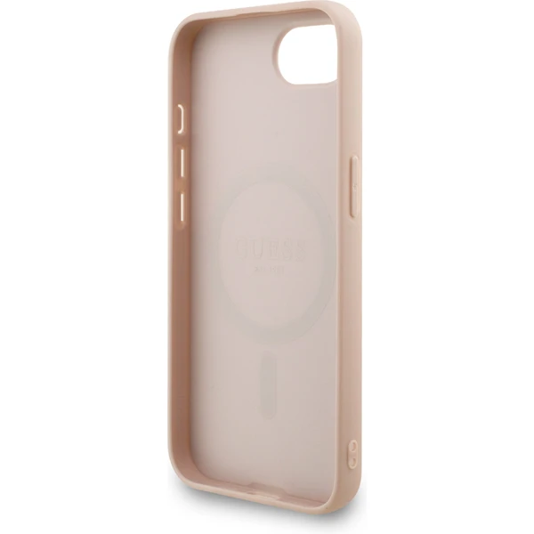 Guess PU Leather 4G Farebný krúžkový remienok MagSafe kryt iPhone 17e/16e ružový - Puzdra - Obrázok 0cd8b14e330649f38baf932dc78ec940