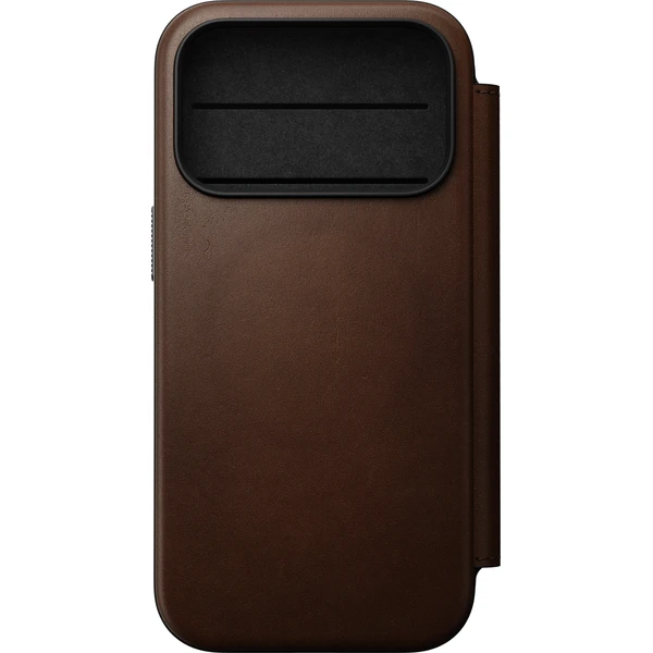 Nomad Modern Leather Folio MagSafe kožené puzdro iPhone 17 Pro/18 Pro Brown - Puzdra - Obrázok 0cda937e611c463abe0cabf24aa78f18