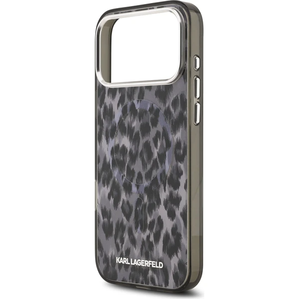 Karl Lagerfeld IML Leopard MagSafe Zadný Kryt pre iPhone 17 Pro Max sivý - Puzdra - Obrázok 0cfce27faf204b18875f5060fb48a4bd