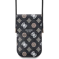 Guess PU 4G Peóny Multicolor Taška na Telefón Black - Puzdra