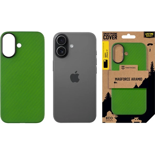 Tactical MagForce Aramid kryt Apple iPhone 17 zelený - Puzdra - Obrázok 0d1c710b54704fe790aab174c8f1fb70