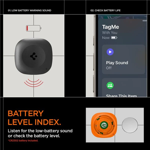 Spigen Bluetooth Tracker TagMe lokátor s Apple Find My čierny - Lokátory - Obrázok 0d3331af0f9a4bcab29aaaa788dfe7f9
